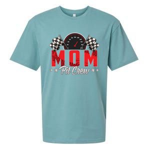 Race Car Birthday Party Racing Family Mom Pit Crew Sueded Cloud Jersey T-Shirt