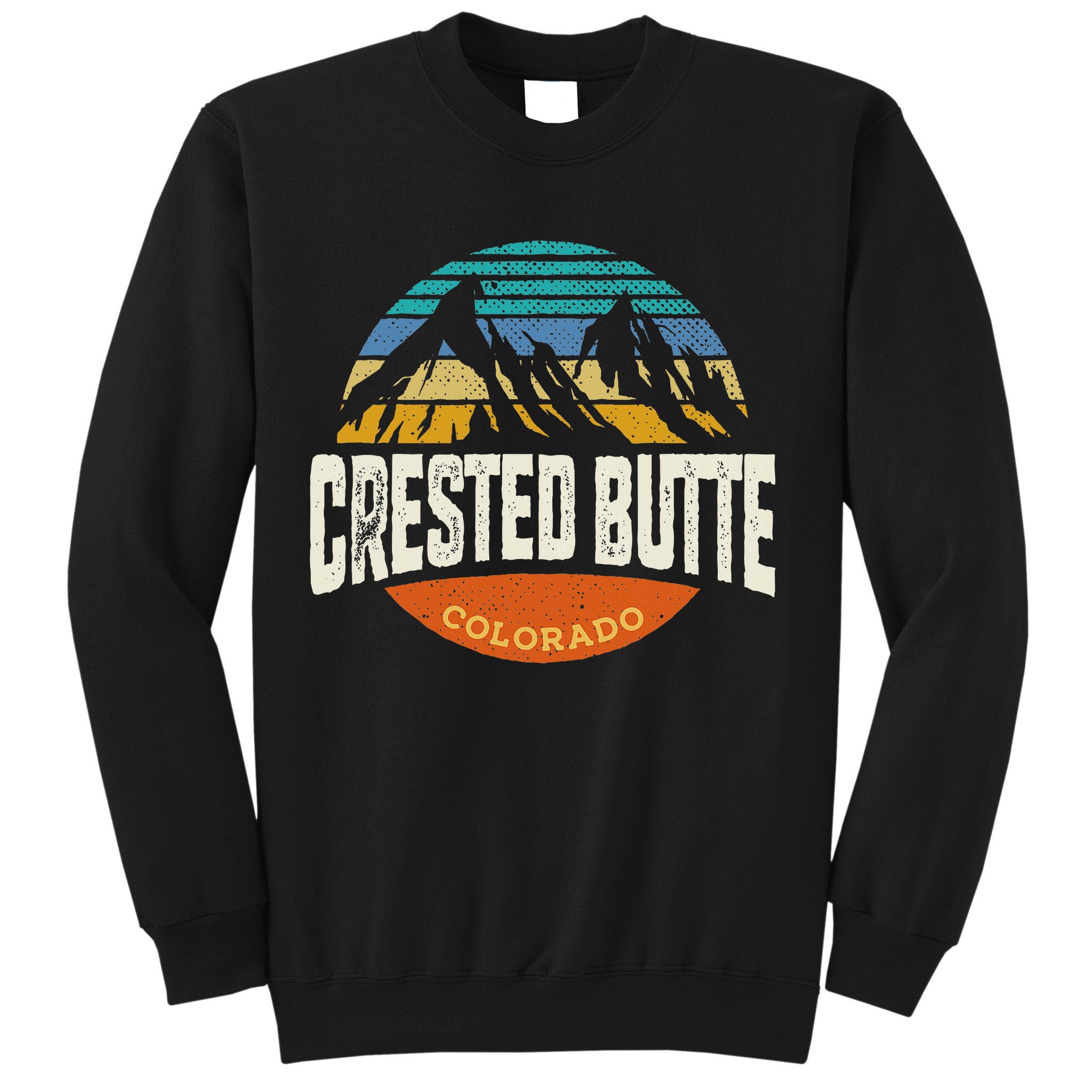 Retro Crested Butte Outdoors Mountain Colorado Sweatshirt