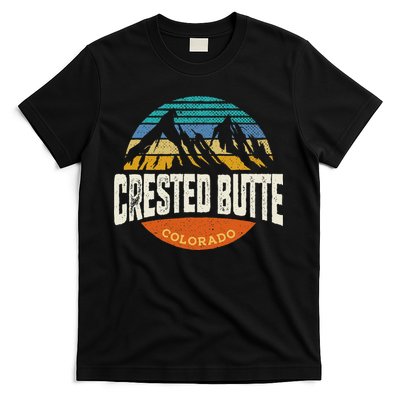 Retro Crested Butte Outdoors Mountain Colorado T-Shirt