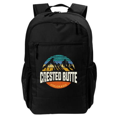 Retro Crested Butte Outdoors Mountain Colorado Backpack
