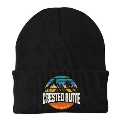 Retro Crested Butte Outdoors Mountain Colorado Beanie