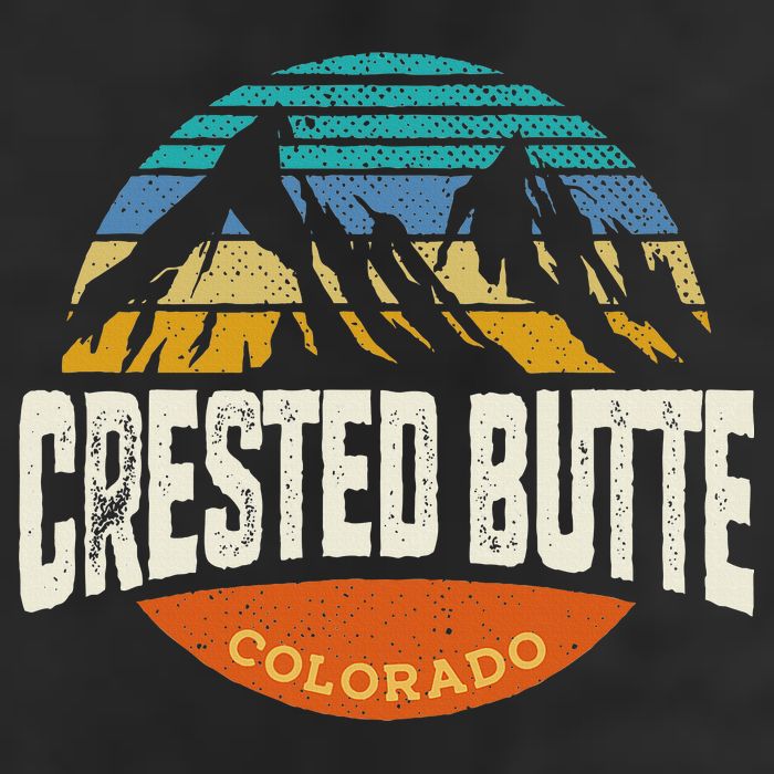 Retro Crested Butte Outdoors Mountain Colorado Beanie