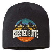 Retro Crested Butte Outdoors Mountain Colorado Sustainable Beanie