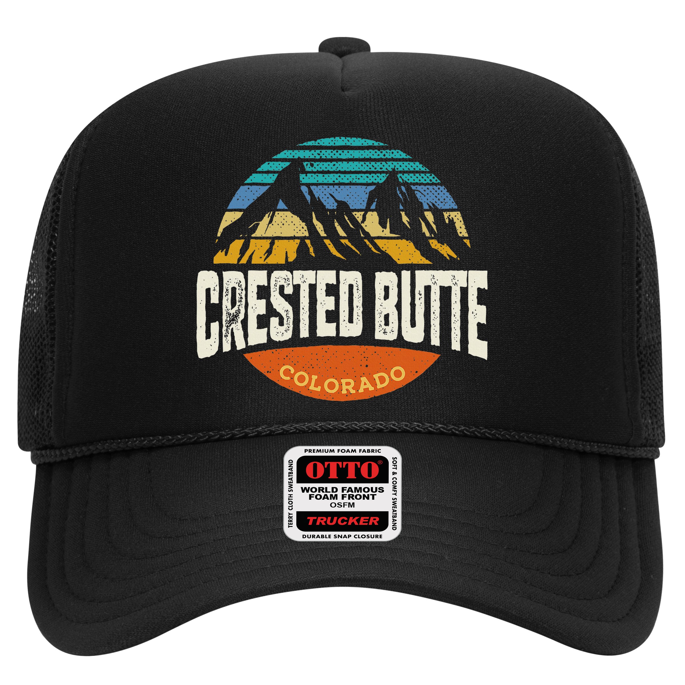Retro Crested Butte Outdoors Mountain Colorado Hat