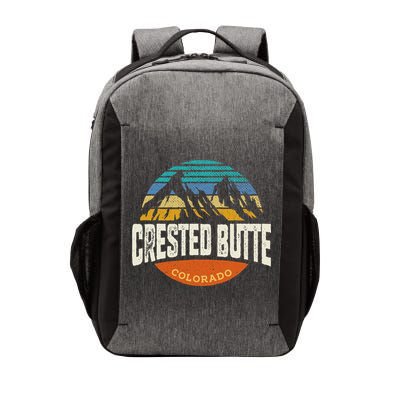 Retro Crested Butte Outdoors Mountain Colorado Vector Backpack