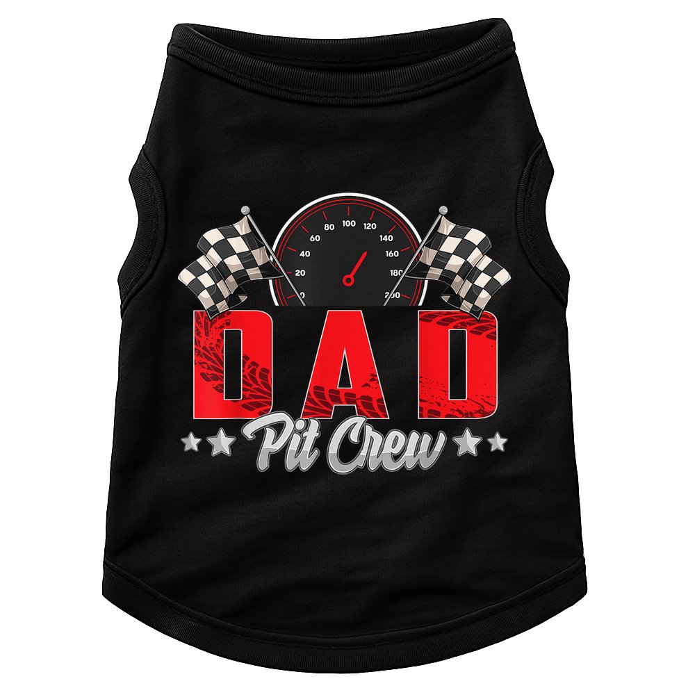 Race Car Birthday Party Racing Family Dad Pit Crew Doggie Tank
