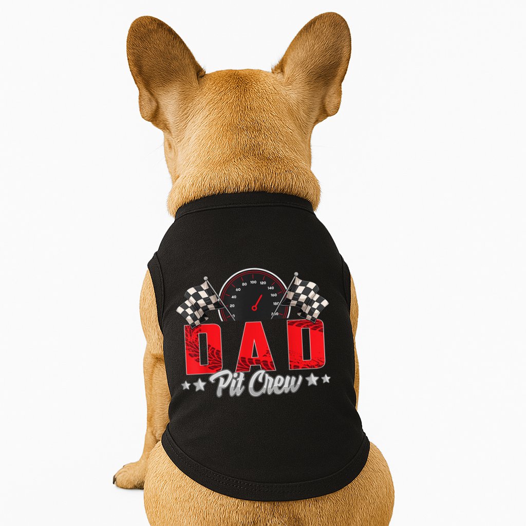 Race Car Birthday Party Racing Family Dad Pit Crew Doggie Tank