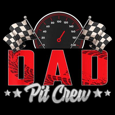Race Car Birthday Party Racing Family Dad Pit Crew T-Shirt
