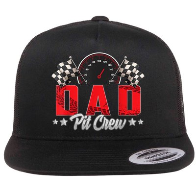 Race Car Birthday Party Racing Family Dad Pit Crew Flatbill Hat