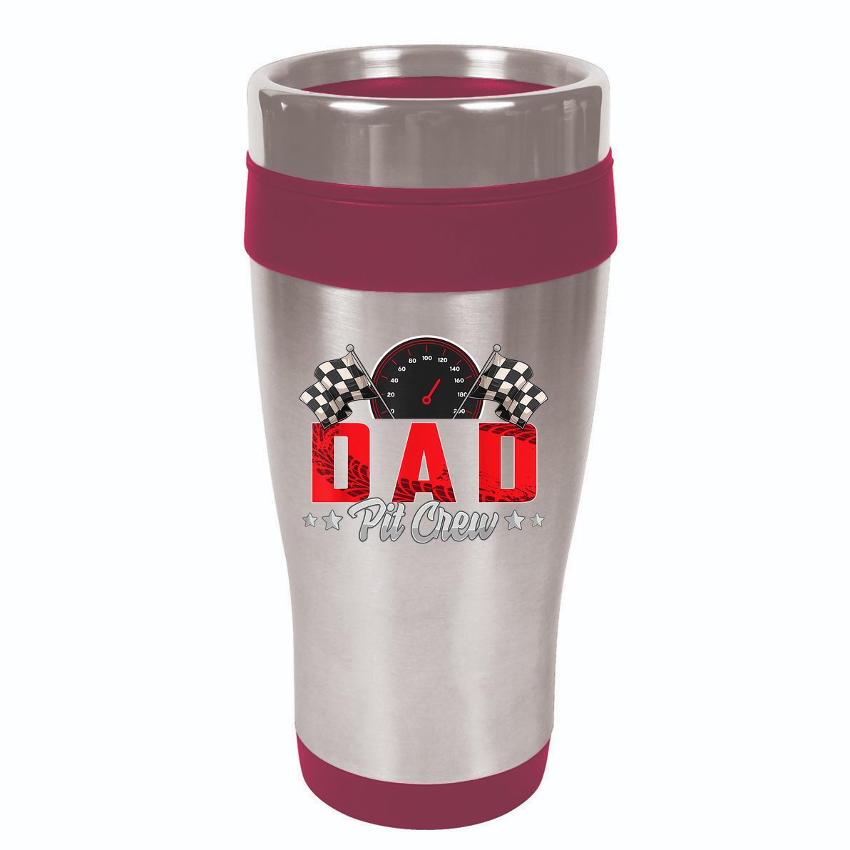 Race Car Birthday Party Racing Family Dad Pit Crew 16oz Travel Tumbler