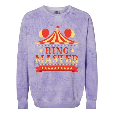 Ringmaster Circus Birthday Party Circus Costume Colorblast Crewneck Sweatshirt