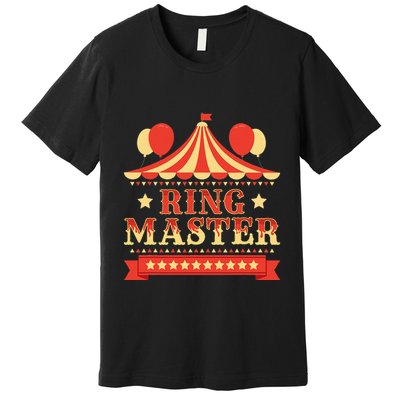 Ringmaster Circus Birthday Party Circus Costume Premium T-Shirt