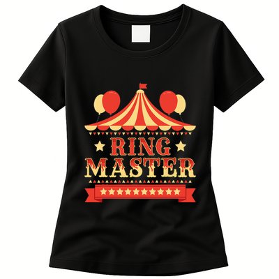 Ringmaster Circus Birthday Party Circus Costume Womens T-Shirt