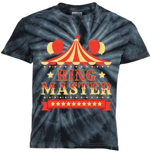 Ringmaster Circus Birthday Party Circus Costume Kids Tie-Dye T-Shirt