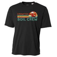 Retro Crawfish Boil Crew Gift Crayfish Crawdad Mudbug Lover Cooling Performance Crew T-Shirt