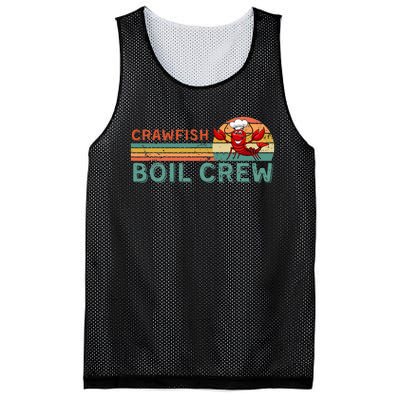 Retro Crawfish Boil Crew Gift Crayfish Crawdad Mudbug Lover Mesh Reversible Basketball Jersey Tank