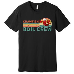 Retro Crawfish Boil Crew Gift Crayfish Crawdad Mudbug Lover Premium T-Shirt