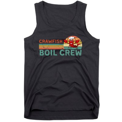 Retro Crawfish Boil Crew Gift Crayfish Crawdad Mudbug Lover Tank Top