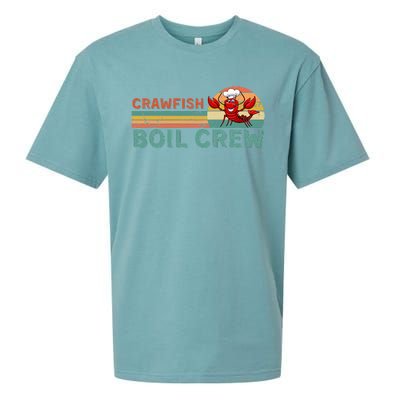 Retro Crawfish Boil Crew Gift Crayfish Crawdad Mudbug Lover Sueded Cloud Jersey T-Shirt