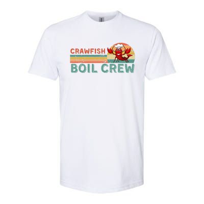 Retro Crawfish Boil Crew Gift Crayfish Crawdad Mudbug Lover Softstyle CVC T-Shirt