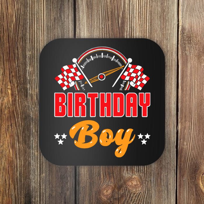 Race Car Birthday Party Matching Family Birthday Boy Coaster