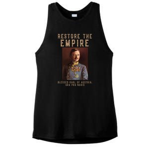 Roman Catholic Blessed Karl Of Austria Monarchist Ladies PosiCharge Tri-Blend Wicking Tank