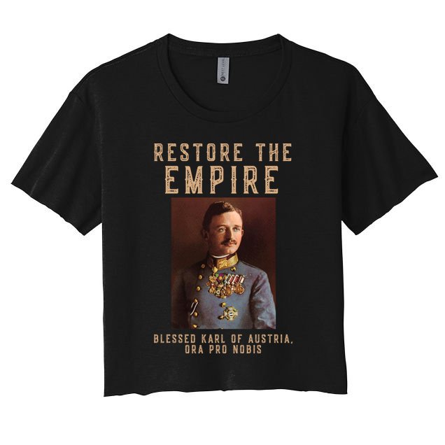 Roman Catholic Blessed Karl Of Austria Monarchist Crop Top