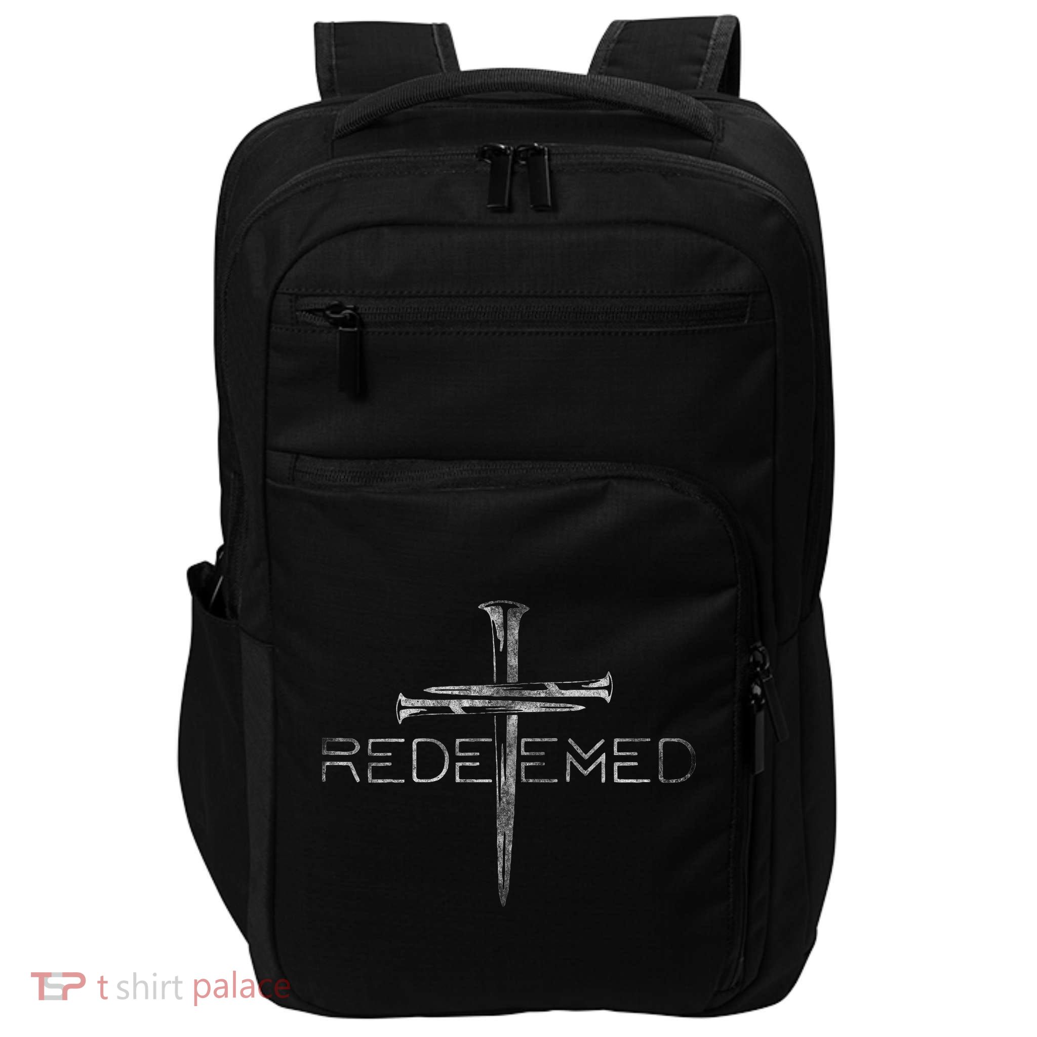 Redeemed Christian Bible Verse Cross Follower Christian Impact Tech Backpack