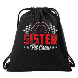 Race Car Birthday Party Racing Family Drawstring Bag