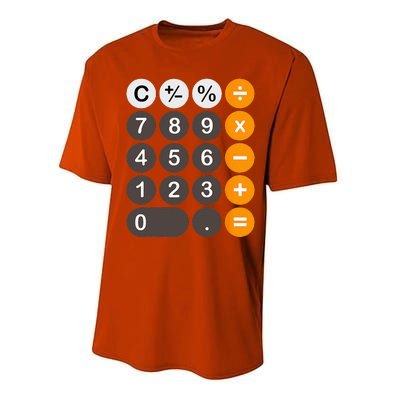 Retro Calculator Buttons Simple Halloween Costume Performance Sprint T-Shirt