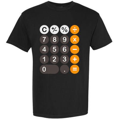 Retro Calculator Buttons Simple Halloween Costume Garment-Dyed Heavyweight T-Shirt