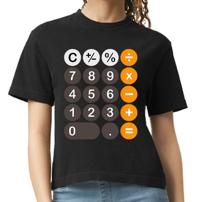 Retro Calculator Buttons Simple Halloween Costume Comfort Colors Boxy T-Shirt