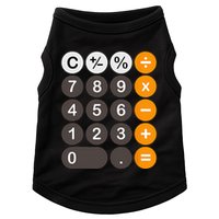 Retro Calculator Buttons Simple Halloween Costume Doggie Tank