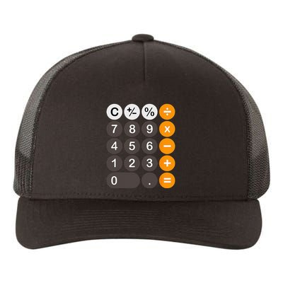 Retro Calculator Buttons Simple Halloween Costume Yupoong Adult 5-Panel Trucker Hat
