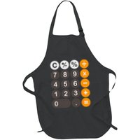 Retro Calculator Buttons Simple Halloween Costume Apron