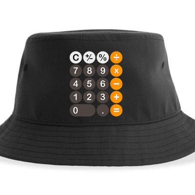 Retro Calculator Buttons Simple Halloween Costume Sustainable Bucket Hat