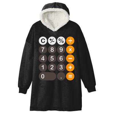 Retro Calculator Buttons Simple Halloween Costume Hooded Wearable Blanket