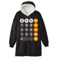 Retro Calculator Buttons Simple Halloween Costume Hooded Wearable Blanket