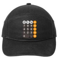 Retro Calculator Buttons Simple Halloween Costume 7-Panel Snapback Hat