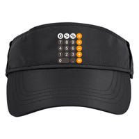 Retro Calculator Buttons Simple Halloween Costume Adult Drive Performance Visor