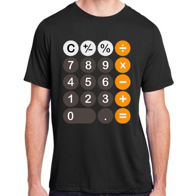 Retro Calculator Buttons Simple Halloween Costume Adult ChromaSoft Performance T-Shirt