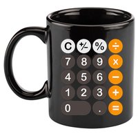 Retro Calculator Buttons Simple Halloween Costume 11oz C Handle Ceramic Mug