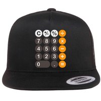 Retro Calculator Buttons Simple Halloween Costume Flatbill Hat