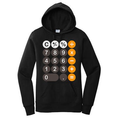 Retro Calculator Buttons Simple Halloween Costume Women's Pullover Hoodie