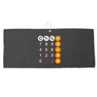 Retro Calculator Buttons Simple Halloween Costume Large Microfiber Waffle Golf Towel