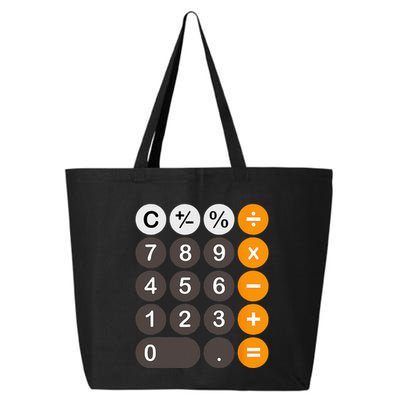 Retro Calculator Buttons Simple Halloween Costume 25L Jumbo Tote
