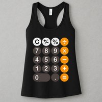 Retro Calculator Buttons Simple Halloween Costume Womens Tank Top