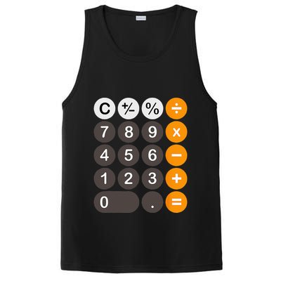 Retro Calculator Buttons Simple Halloween Costume PosiCharge Competitor Tank