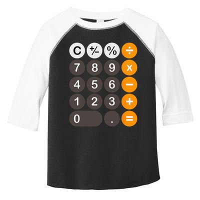 Retro Calculator Buttons Simple Halloween Costume Toddler Fine Jersey T-Shirt