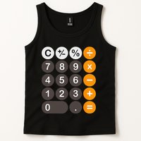 Retro Calculator Buttons Simple Halloween Costume Tank Top